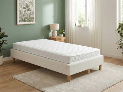 Xclusive Boucle Bed Base & Bonnell Mattress Bon10 - Single