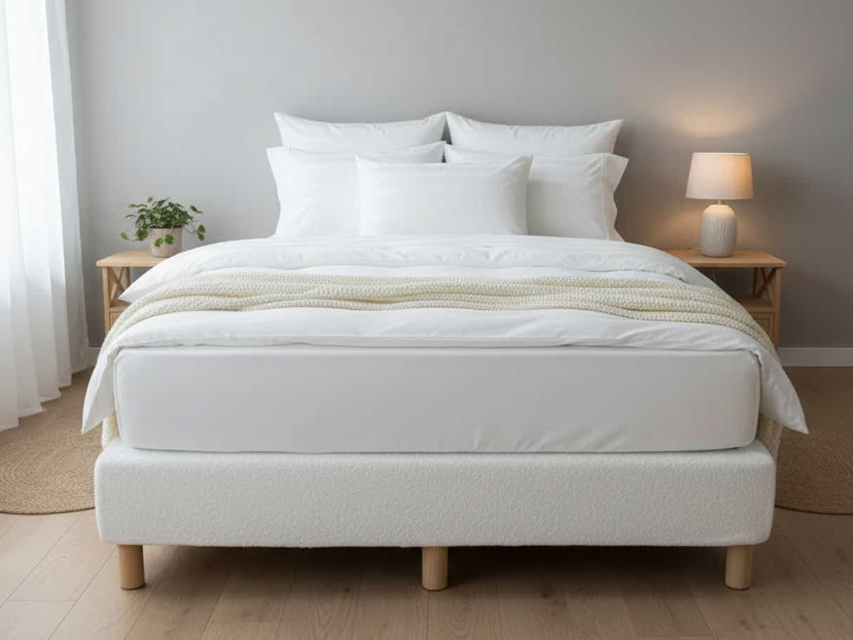 DS Xclusive Boucle Bed Base - Queen