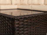 Shelby 5-Piece Outdoor Set - Brown + Beige