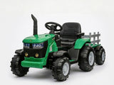 Ride On Tractor With Trailler Green