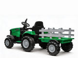 Ride On Tractor With Trailler Green