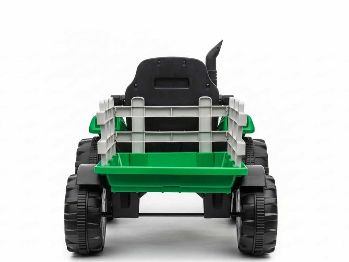 Ride On Tractor With Trailler Green