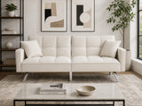 DS Legen Futon Sofa Bed Velvet - Beige