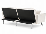 DS Legen Futon Sofa Bed Velvet - Beige