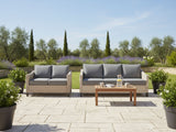 Sanstar 2PC Patio Set Khaki+Grey