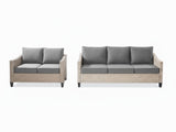 Sanstar 2PC Patio Set Khaki+Grey