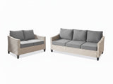 Sanstar 2PC Patio Set Khaki+Grey