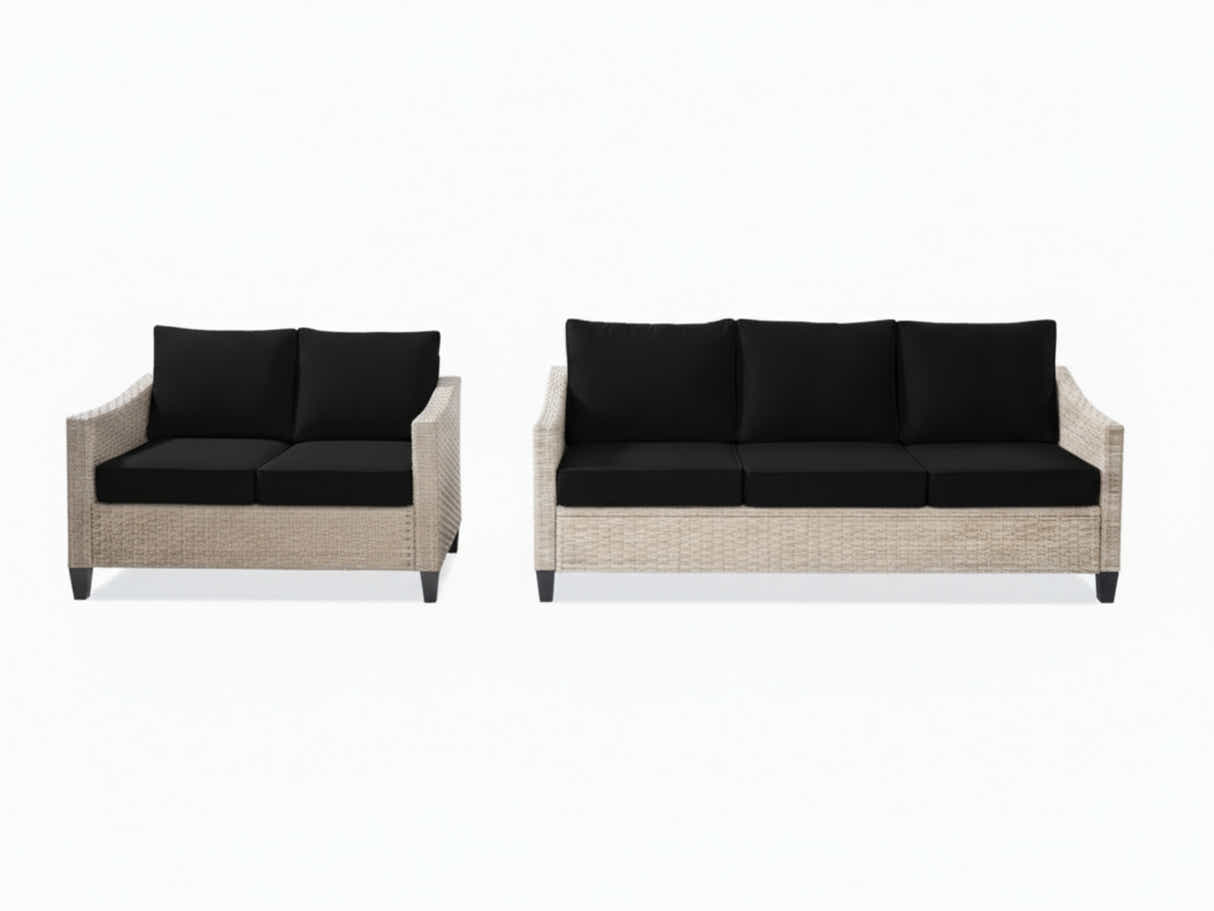 Sanstar 2-Piece Patio Set - Black