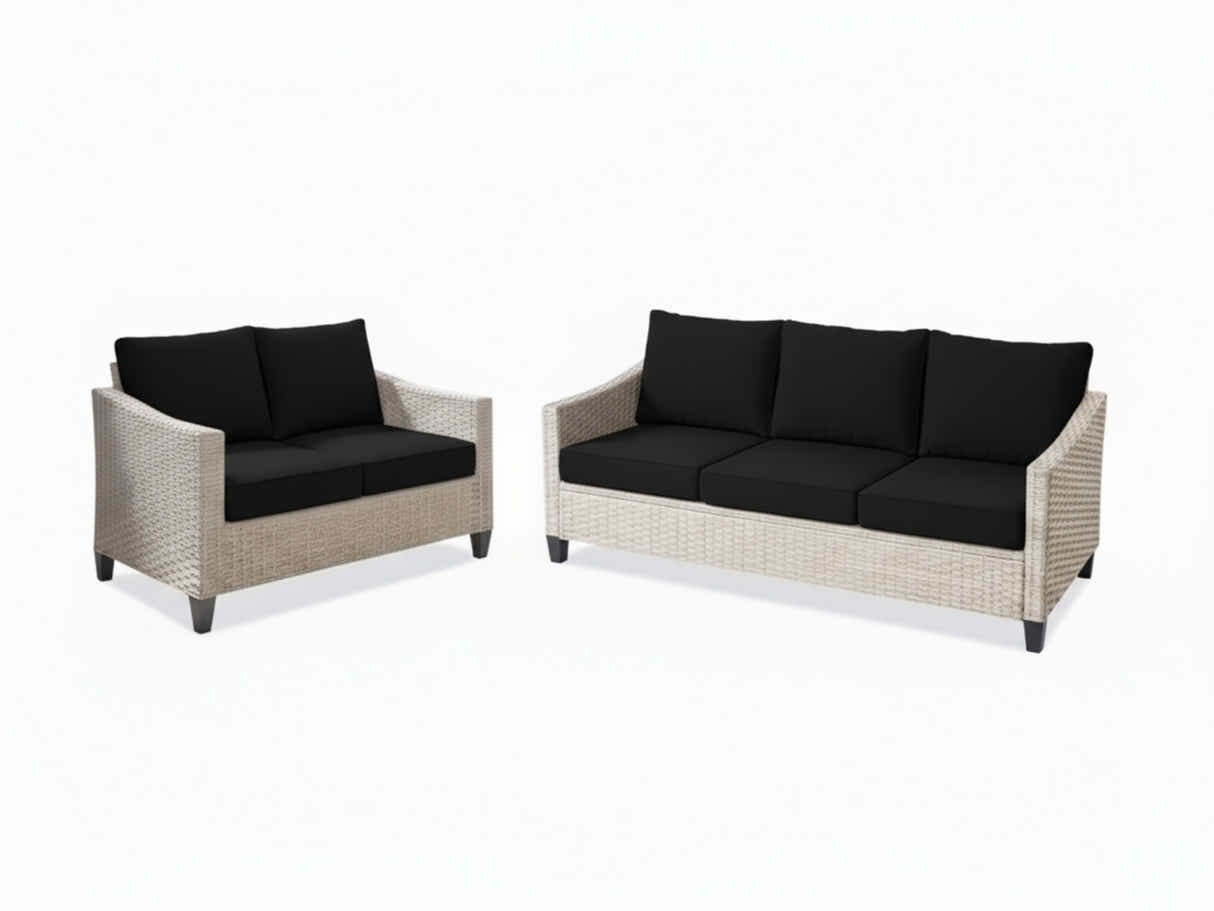 Sanstar 2-Piece Patio Set - Black