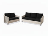 Sanstar 2PC Patio Set Khaki+Black