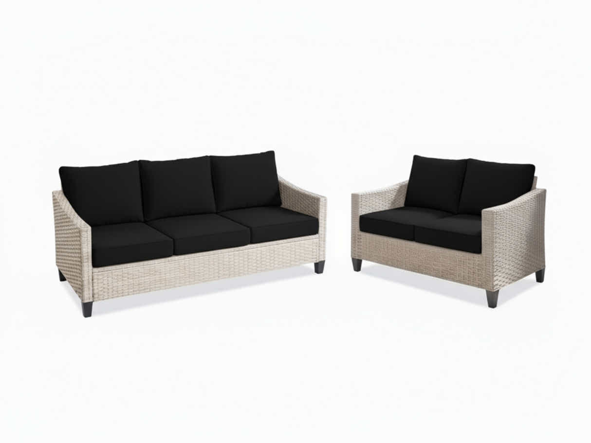 Sanstar 2-Piece Patio Set - Black