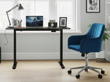 Height Adjustable Desk Set LK All Black & Artechwork Office Chair
