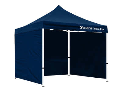 Xclusive Gazebo HEX 3m x 3m - Navy