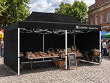 Xclusive Gazebo HEX with Wheel Bag 3m x 6m - Black
