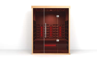 PORVOO 3 Person Low EMF + Red Tube Full spectrum Sauna