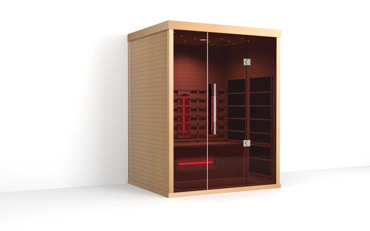 PORVOO 3 Person Low EMF + Red Tube Full spectrum Sauna