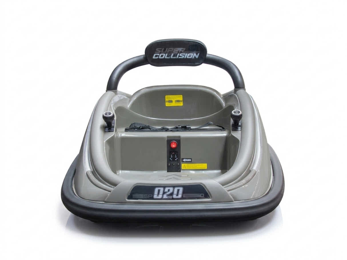 Kids Ride On Bumper Car - Grey