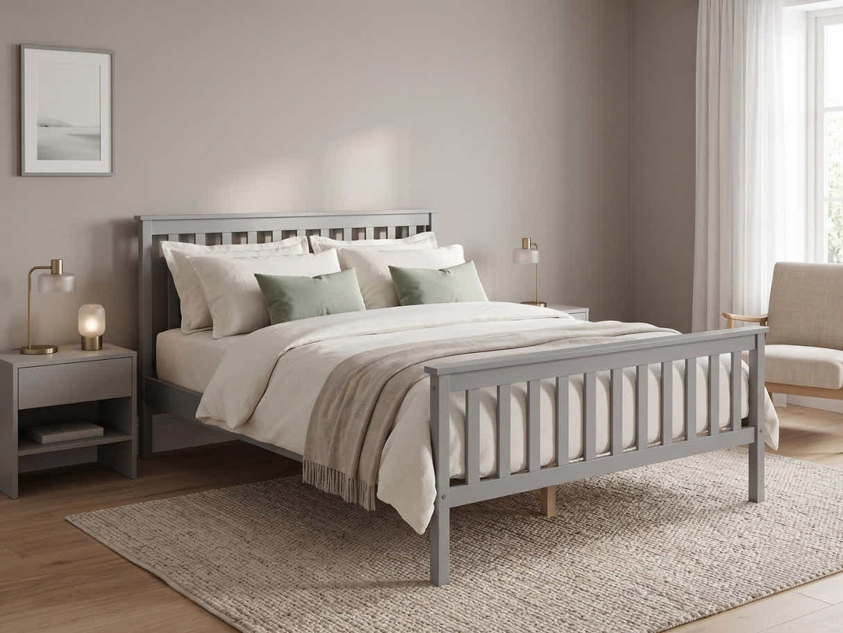 Hampshire Bed Frame Double - Grey