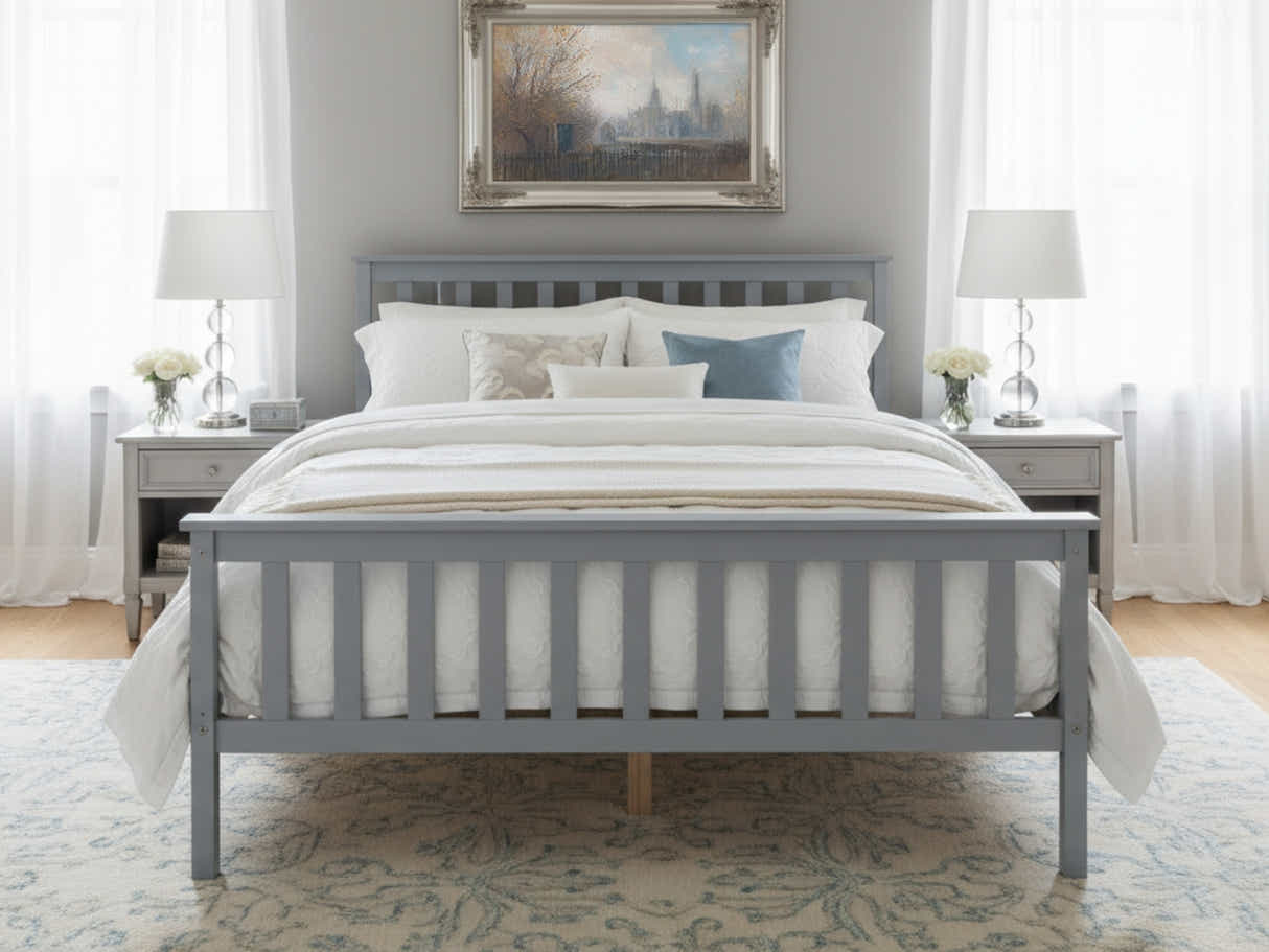 Hampshire Bed Frame Grey - Double