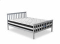 Hampshire Bed Frame Grey & Euro Top Mattress L30 - Double