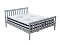 Hampshire Bed Frame Grey & Euro Top Mattress K34 - Double