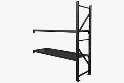 2-Layer Longspan Shelving Add-On Black – 2 M