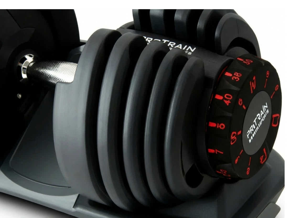 Adjustable Dumbbell Black - 40 kg