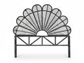 Rattan Headboard Peacock Black - Double