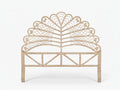 Rattan Headboard Leaf Natural - King