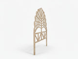 Rattan Headboard Leaf Natural - King