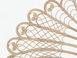 Rattan Headboard Leaf Natural - King