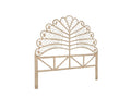 Rattan Headboard Leaf Natural - King