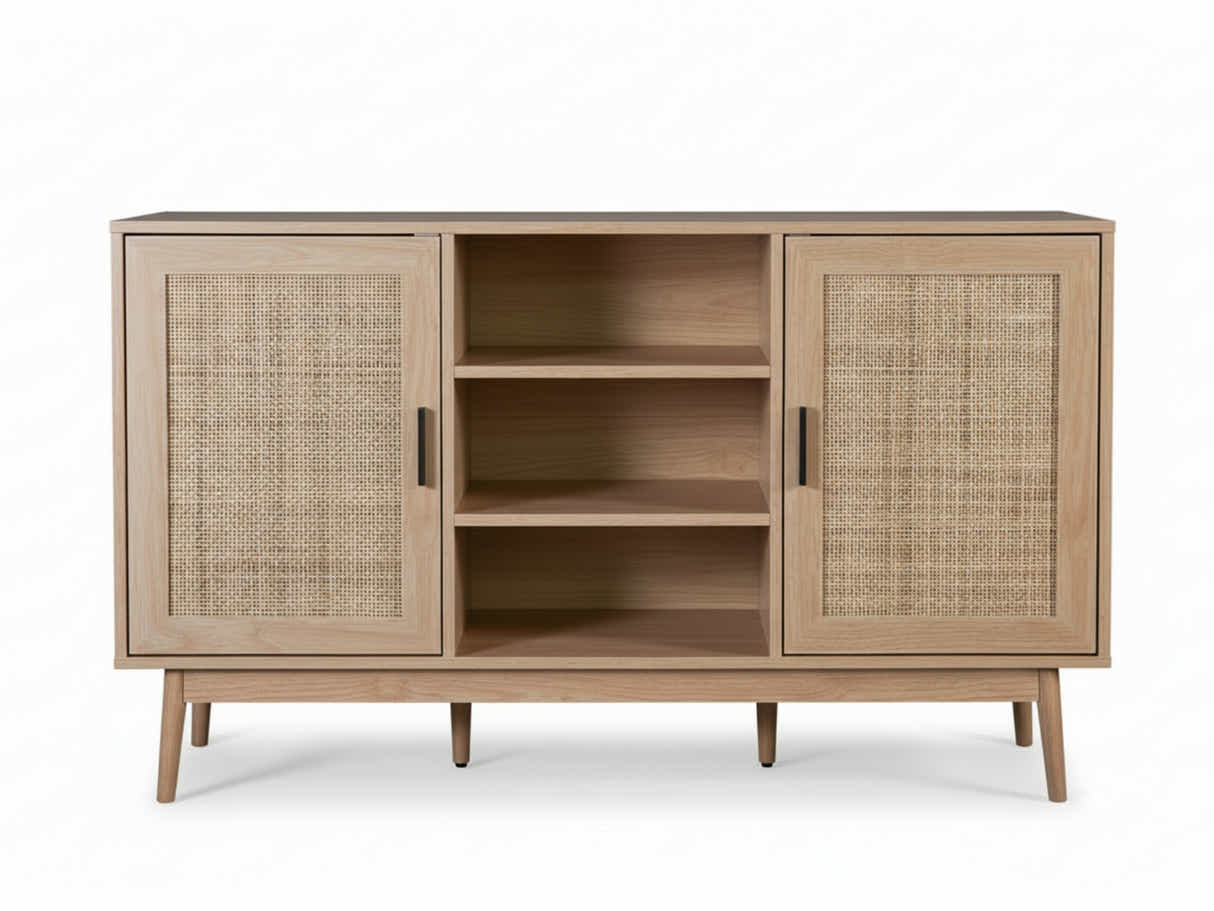 Naturlig Buffet Table with Shelves - 130 cm