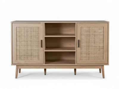 Naturlig Buffet Table with Shelves - 130 cm