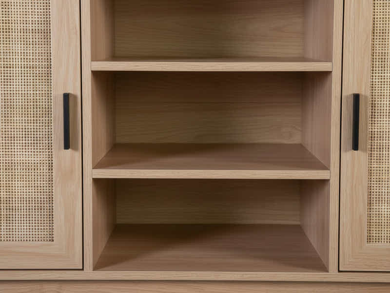 Naturlig Buffet Table with Shelves - 130 cm