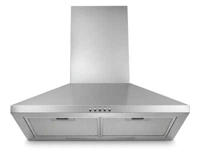 Midea 60 cm Canopy Rangehood Silver (No Duct)