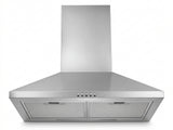 Midea 60 cm Canopy Rangehood Silver (No Duct)