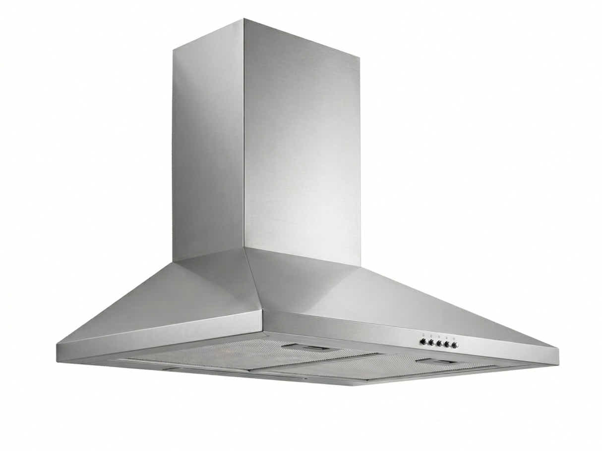 Midea 60 cm Canopy Rangehood Silver (No Duct)
