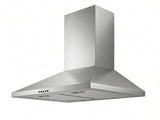 Midea 60 cm Canopy Rangehood Silver (No Duct)