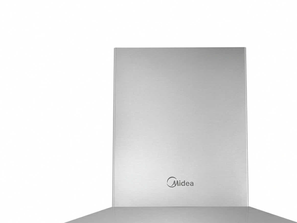 Midea 60 cm Canopy Rangehood Silver (No Duct)