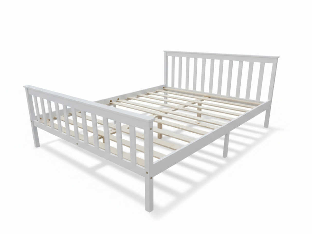 Hampshire Bed Frame White - Queen