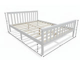 Hampshire Bed Frame White - Queen