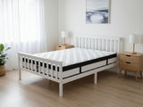 Hampshire Bed Frame White & Euro Top Mattress G31 - Queen (Combo)
