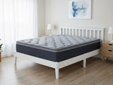 Hampshire Bed Frame White & Euro Top Mattress B34 - Queen (Combo)