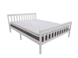 Hampshire Bed Frame White & MEM23 Mattress - Queen