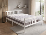 Hampshire Bed Frame White & MEM23 Mattress - Queen