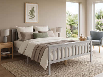 Hampshire Bed Frame Grey - Queen