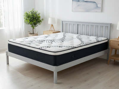 Hampshire Bed Frame Grey & Euro Top Mattress J32 – Queen (Combo)