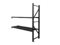 2-Layer Longspan Shelving Add-On Black – 1.5 M