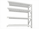 4-Layer Longspan Shelving Add-On Grey White – 1.5 M